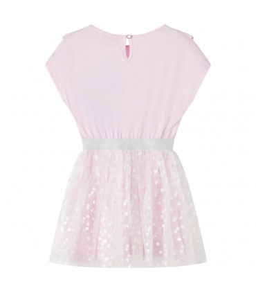 Kids' Dress with Ruffles Light Pink 104
