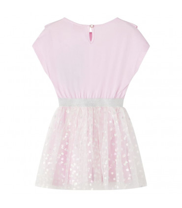 Kids' Dress with Ruffles Light Pink 140