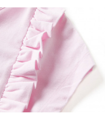 Kids' Dress with Ruffles Light Pink 140