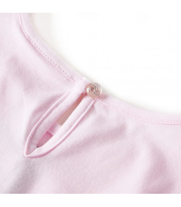 Kids' Dress with Ruffles Light Pink 140