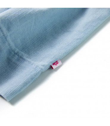 Kids' Dress with Ruffles Soft Blue 116