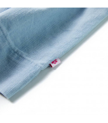 Kids' Dress with Ruffles Soft Blue 128