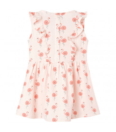 Kids' Dress with Ruffles Soft Pink 104