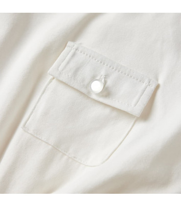 Kids' Dress with Short Sleeves Ecru 92