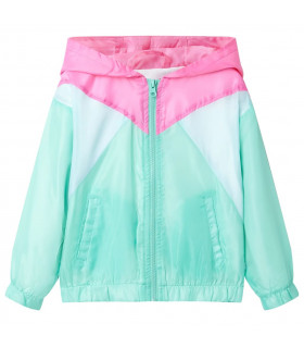 Kids' Hooded Jacket with Zip Multicolour 104