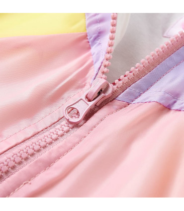 Kids' Hooded Jacket with Zip Multicolour 116