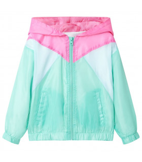 Kids' Hooded Jacket with Zip Multicolour 116
