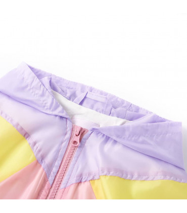Kids' Hooded Jacket with Zip Multicolour 128