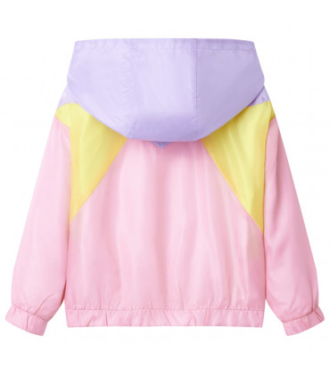 Kids' Hooded Jacket with Zip Multicolour 92