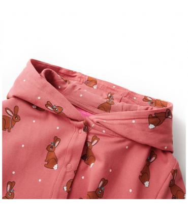 Kids' Hooded Onesie Old Pink 92