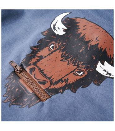 Kids' Hooded Sweatshirt Blue Melange 92