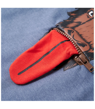 Kids' Hooded Sweatshirt Blue Melange 92