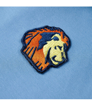 Kids' Hooded Sweatshirt Blue and Soft Yellow 116