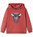 Kids' Hooded Sweatshirt Burnt Red 116