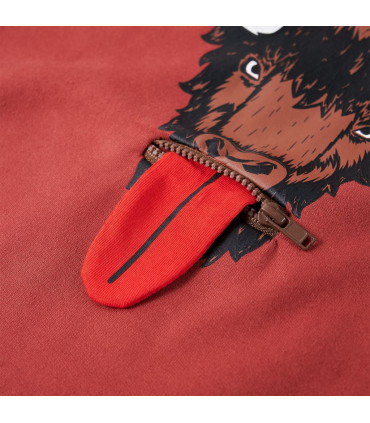 Kids' Hooded Sweatshirt Burnt Red 116