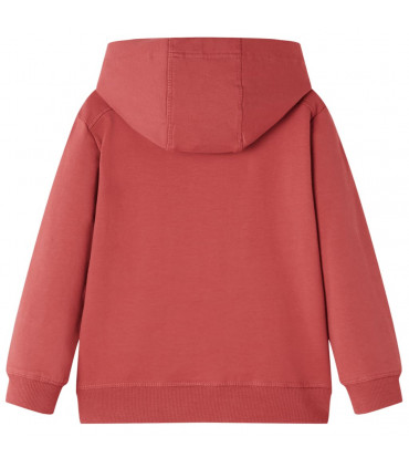 Kids' Hooded Sweatshirt Burnt Red 92