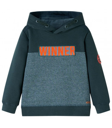 Kids' Hooded Sweatshirt Dark Green 128