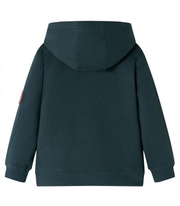 Kids' Hooded Sweatshirt Dark Green 128