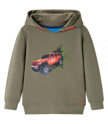 Kids' Hooded Sweatshirt Khaki 104
