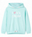 Kids' Hooded Sweatshirt Light Aqua 104
