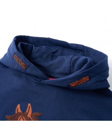 Kids' Hooded Sweatshirt Navy 104