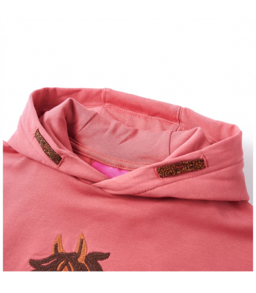 Kids' Hooded Sweatshirt Old Pink 116