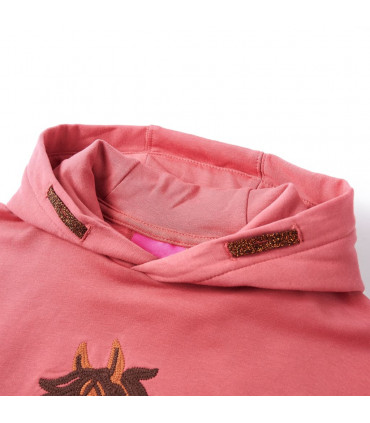 Kids' Hooded Sweatshirt Old Pink 128