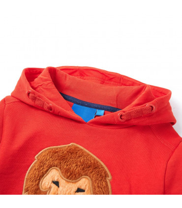 Kids' Hooded Sweatshirt Red 128