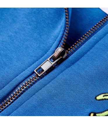 Kids' Hooded Sweatshirt with Zip Blue 104