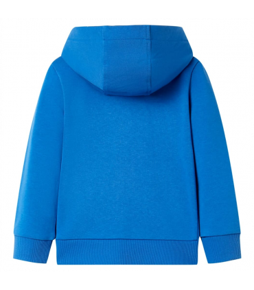Kids' Hooded Sweatshirt with Zip Blue 128