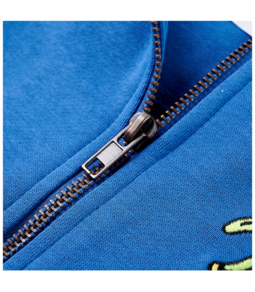 Kids' Hooded Sweatshirt with Zip Blue 128