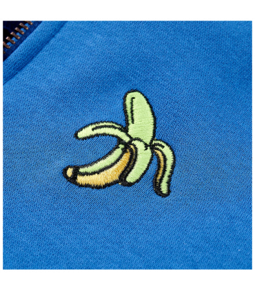 Kids' Hooded Sweatshirt with Zip Blue 128