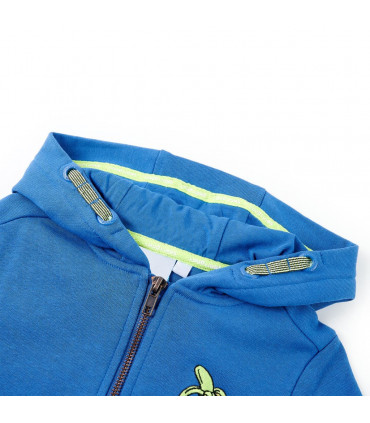 Kids' Hooded Sweatshirt with Zip Blue 92