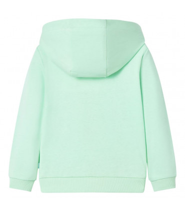 Kids' Hooded Sweatshirt with Zip Bright Green 128