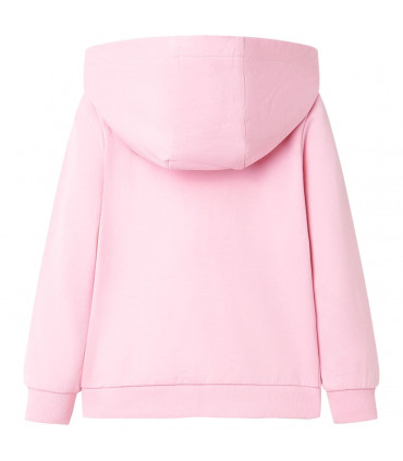 Kids' Hooded Sweatshirt with Zip Bright Pink 104