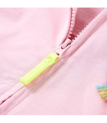 Kids' Hooded Sweatshirt with Zip Bright Pink 92