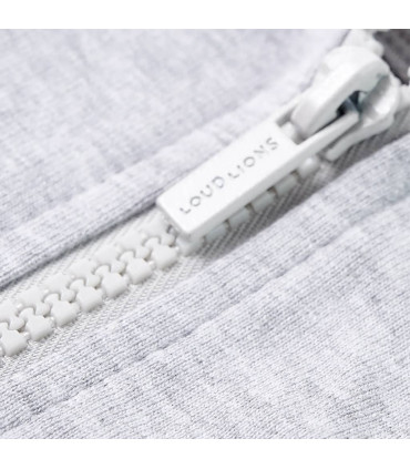 Kids' Hooded Sweatshirt with Zip Grey 92