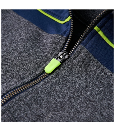 Kids' Hooded Sweatshirt with Zip Grey Melange 92