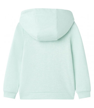 Kids' Hooded Sweatshirt with Zip Light Mint Mix 116