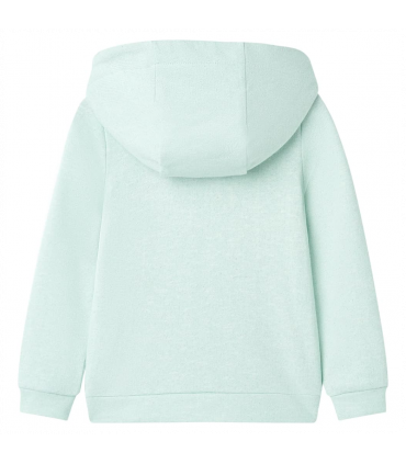Kids' Hooded Sweatshirt with Zip Light Mint Mix 92