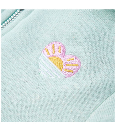 Kids' Hooded Sweatshirt with Zip Light Mint Mix 92