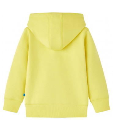 Kids' Hooded Sweatshirt with Zip Light Yellow 104