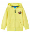 Kids' Hooded Sweatshirt with Zip Light Yellow 140