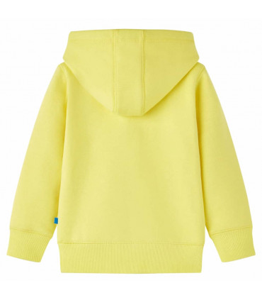 Kids' Hooded Sweatshirt with Zip Light Yellow 92