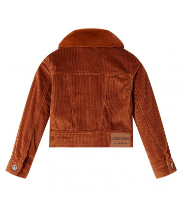 Kids' Jacket Corduroy Cognac 140