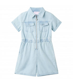 Kids' Onesie with Short Sleeves Soft Blue 104