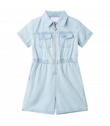 Kids' Onesie with Short Sleeves Soft Blue 104