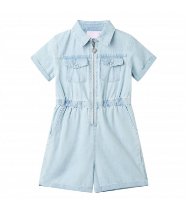 Kids' Onesie with Short Sleeves Soft Blue 104