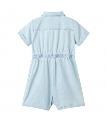 Kids' Onesie with Short Sleeves Soft Blue 104