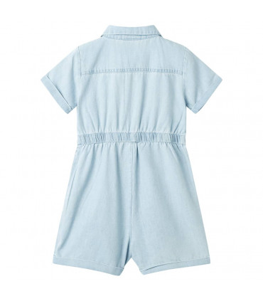 Kids' Onesie with Short Sleeves Soft Blue 92
